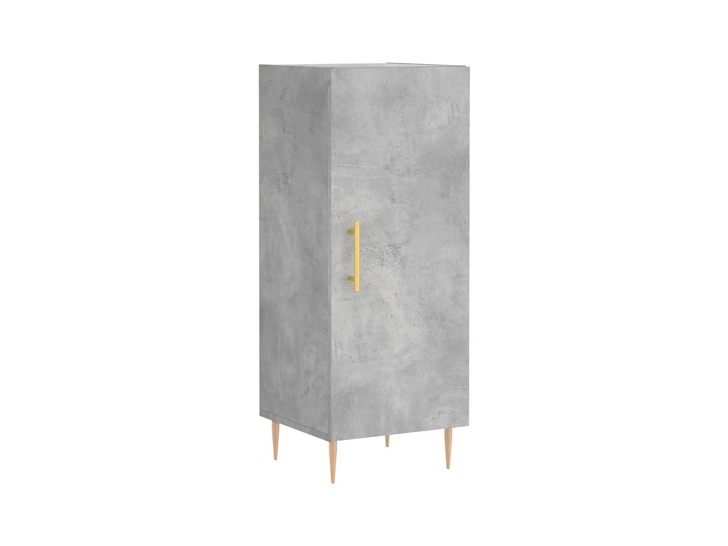 Highboard Betongrau 34,5x34x180 cm Holzwerkstoff