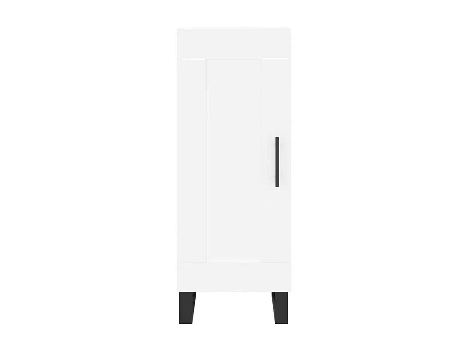 Buffet haut Blanc 34,5x34x180 cm Bois d'ingénierie