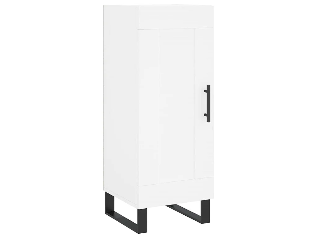 Buffet haut Blanc 34,5x34x180 cm Bois d'ingénierie