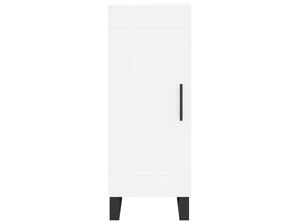 Buffet haut Blanc 34,5x34x180 cm Bois d'ingénierie