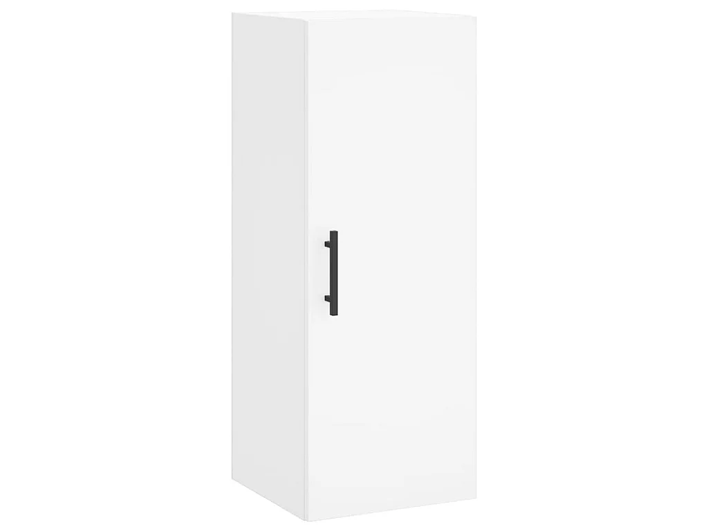 Buffet haut Blanc 34,5x34x180 cm Bois d'ingénierie