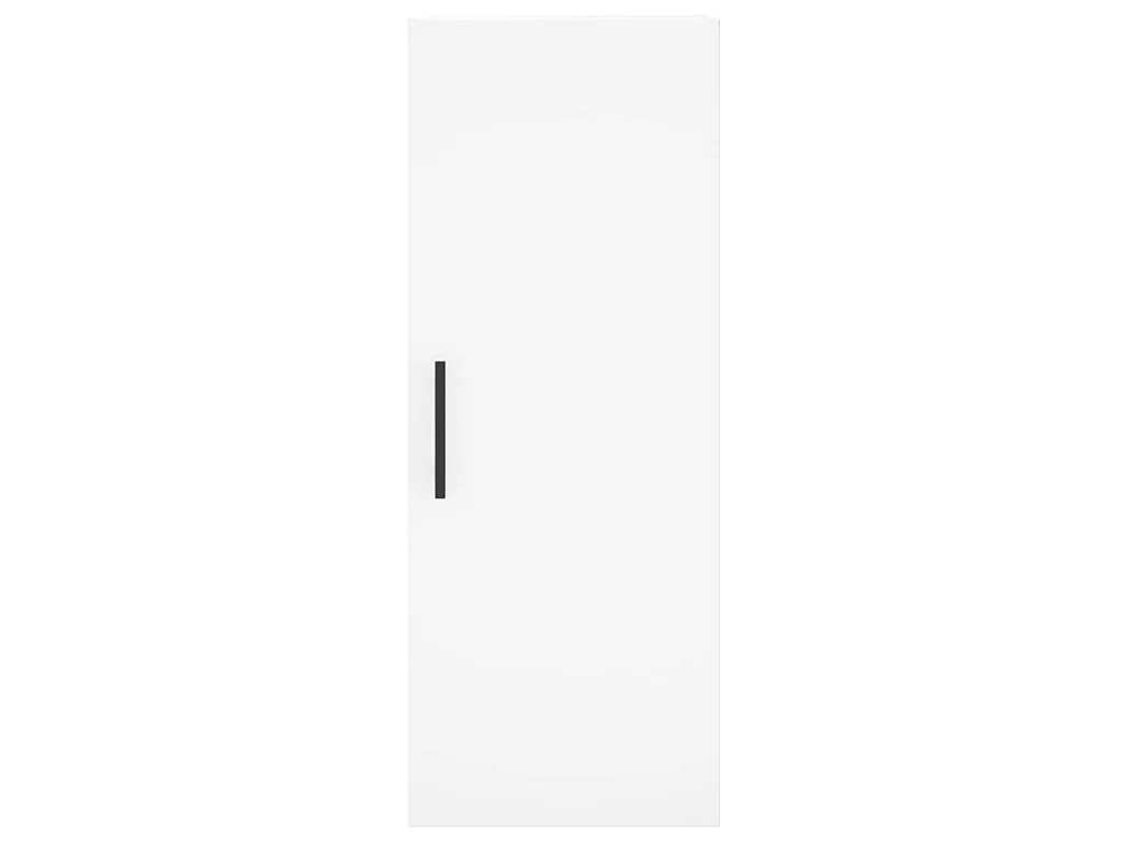 Buffet haut Blanc 34,5x34x180 cm Bois d'ingénierie