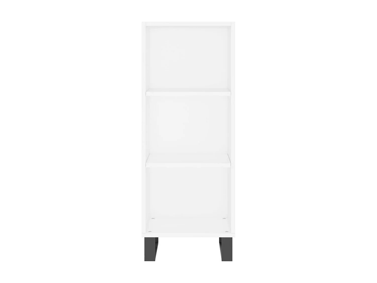 Buffet haut Blanc 34,5x34x180 cm Bois d'ingénierie