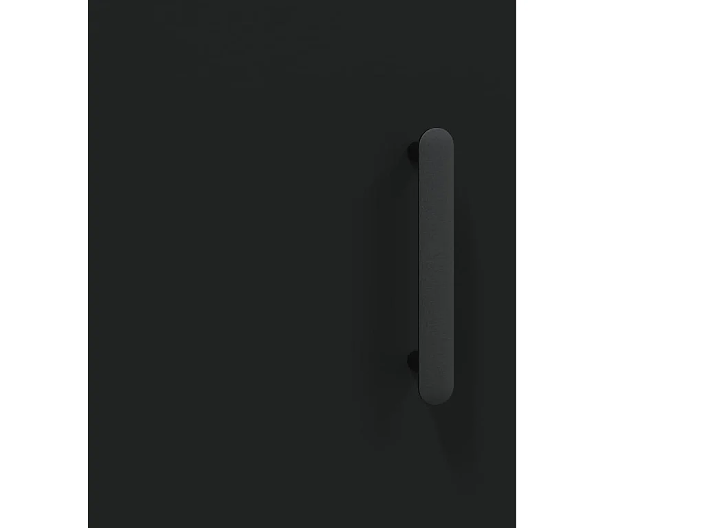 Credenza Nera 69,5x34x180 cm in Legno Multistrato