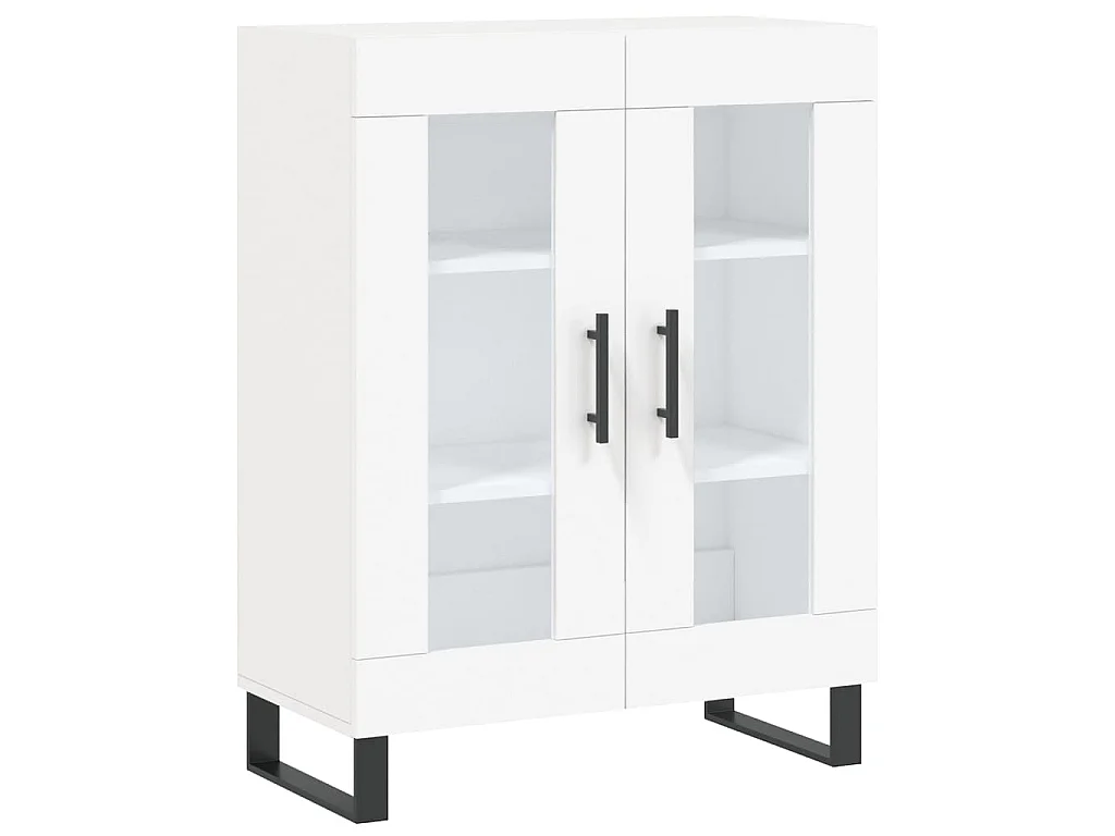 Highboard Weiß 69,5x34x180 cm Holzwerkstoff