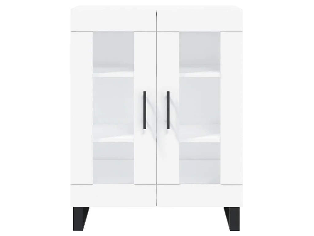 Highboard Weiß 69,5x34x180 cm Holzwerkstoff