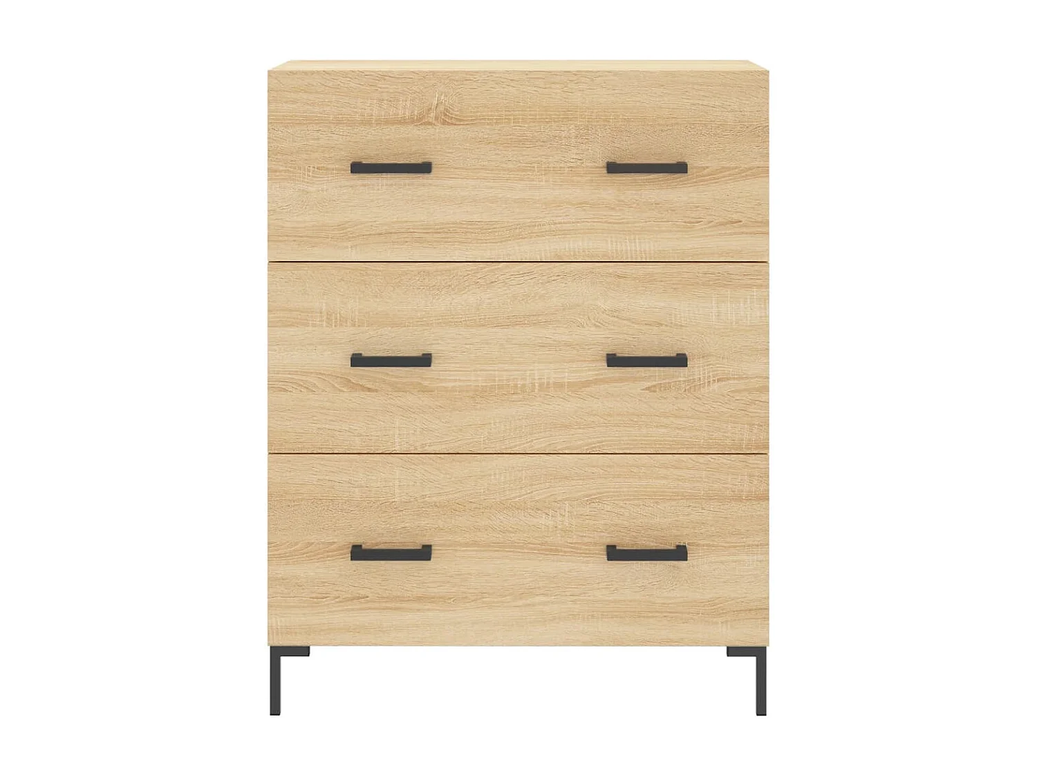 Buffet chêne sonoma 69,5x34x90 cm bois d'ingénierie