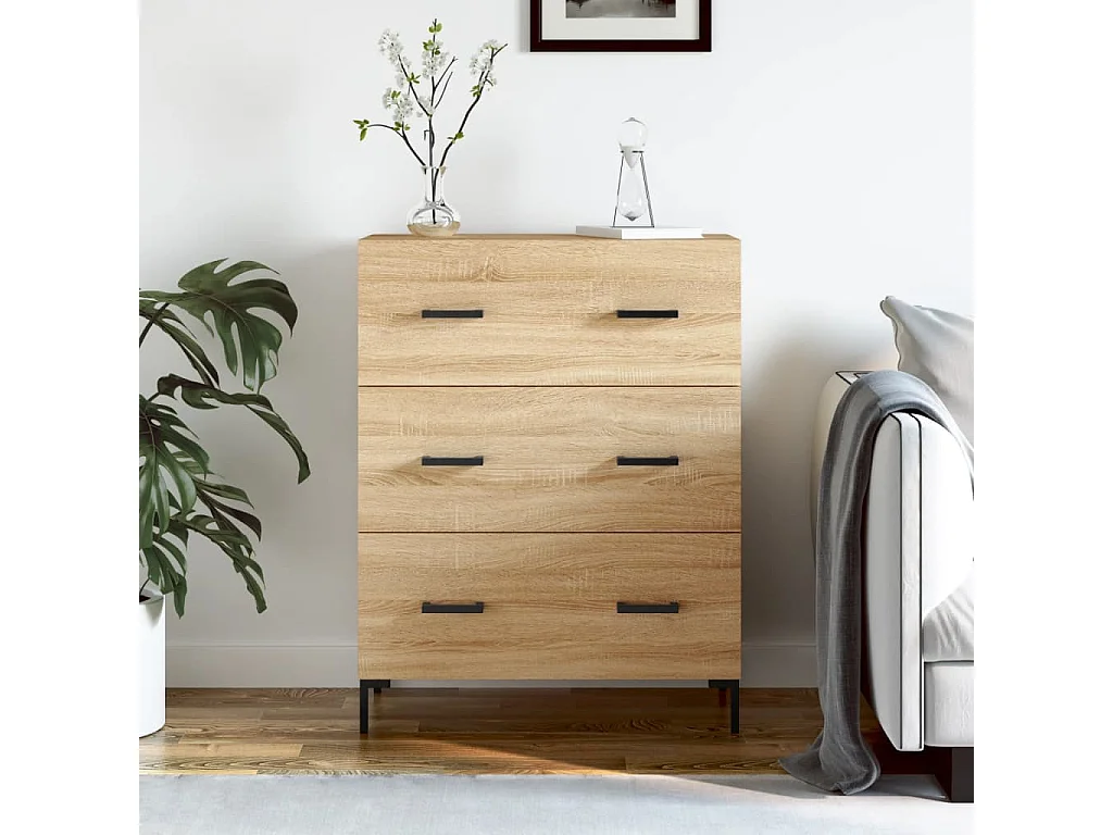 Sideboard Sonoma-Eiche 69,5x34x90 cm Holzwerkstoff