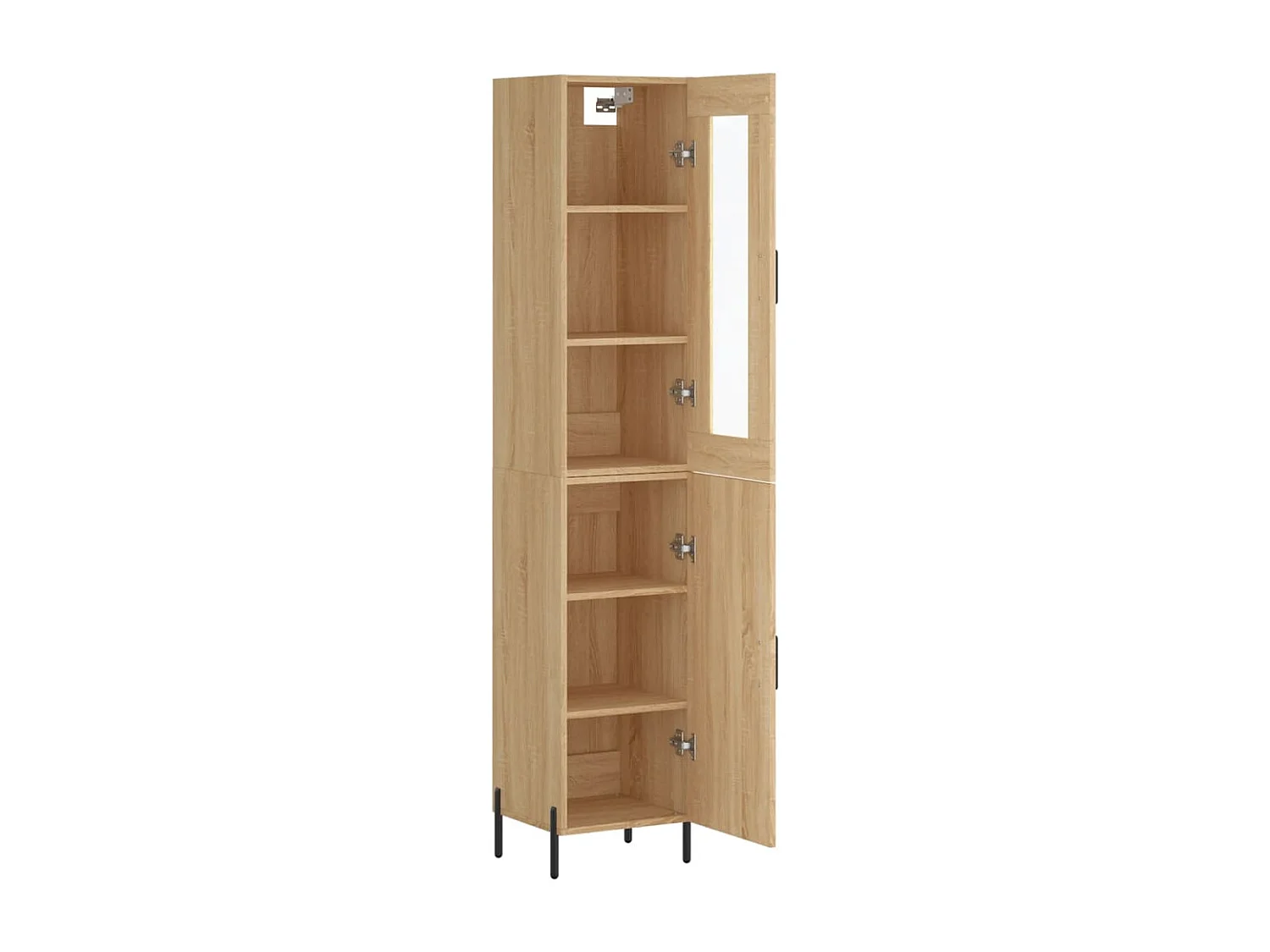 Highboard Sonoma-Eiche 34,5x34x180 cm Holzwerkstoff