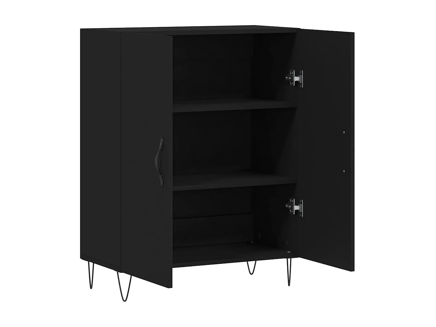 Sideboard Schwarz 69,5x34x90 cm Holzwerkstoff