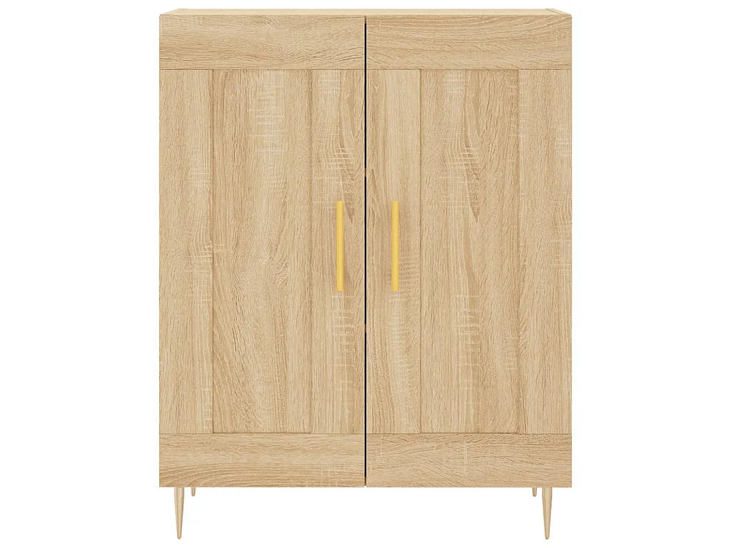 Buffet chêne sonoma 69,5x34x90 cm bois d'ingénierie