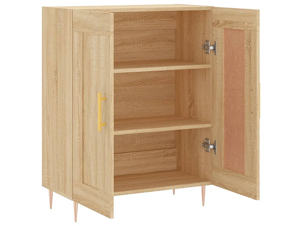 Buffet chêne sonoma 69,5x34x90 cm bois d'ingénierie