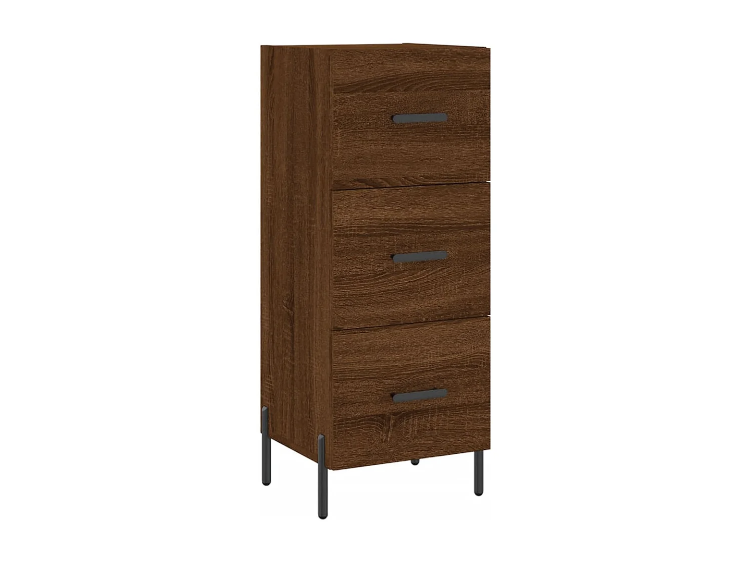 Buffet Chêne marron 34,5x34x90 cm Bois d'ingénierie