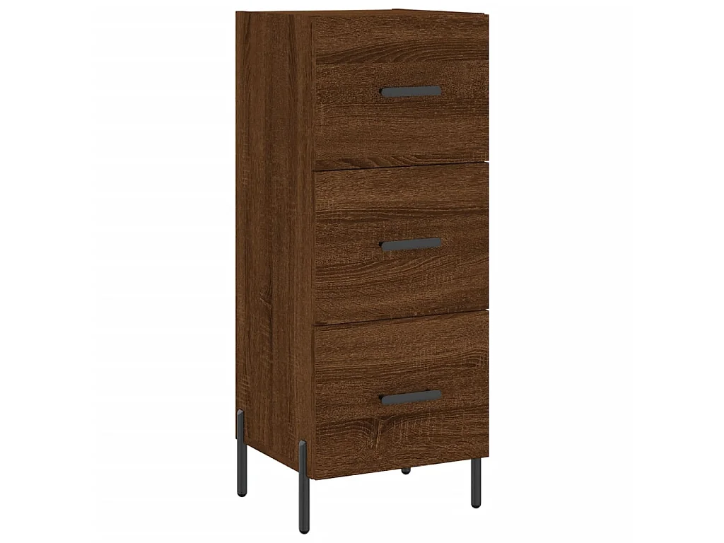 Buffet Chêne marron 34,5x34x90 cm Bois d'ingénierie