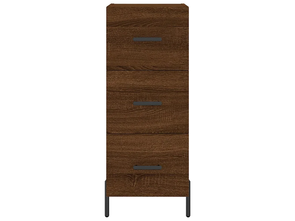 Buffet Chêne marron 34,5x34x90 cm Bois d'ingénierie