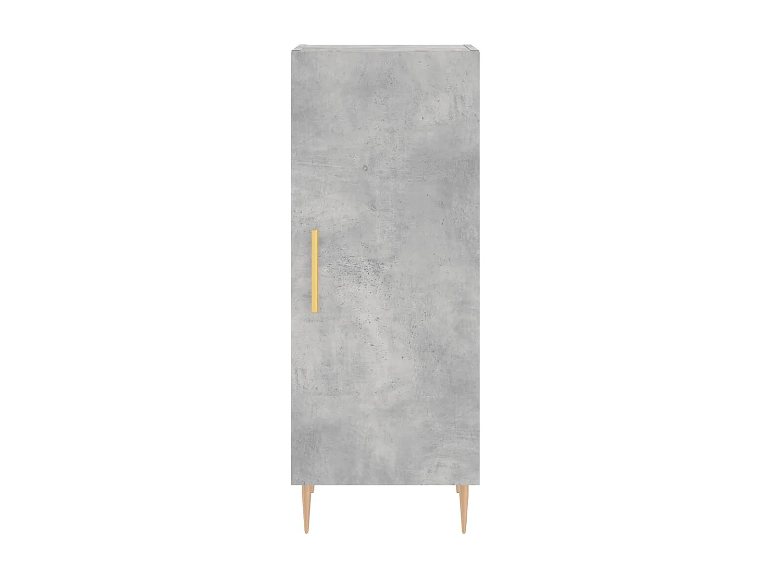 Credenza Grigio Cemento 34,5x34x90 cm in Legno Multistrato