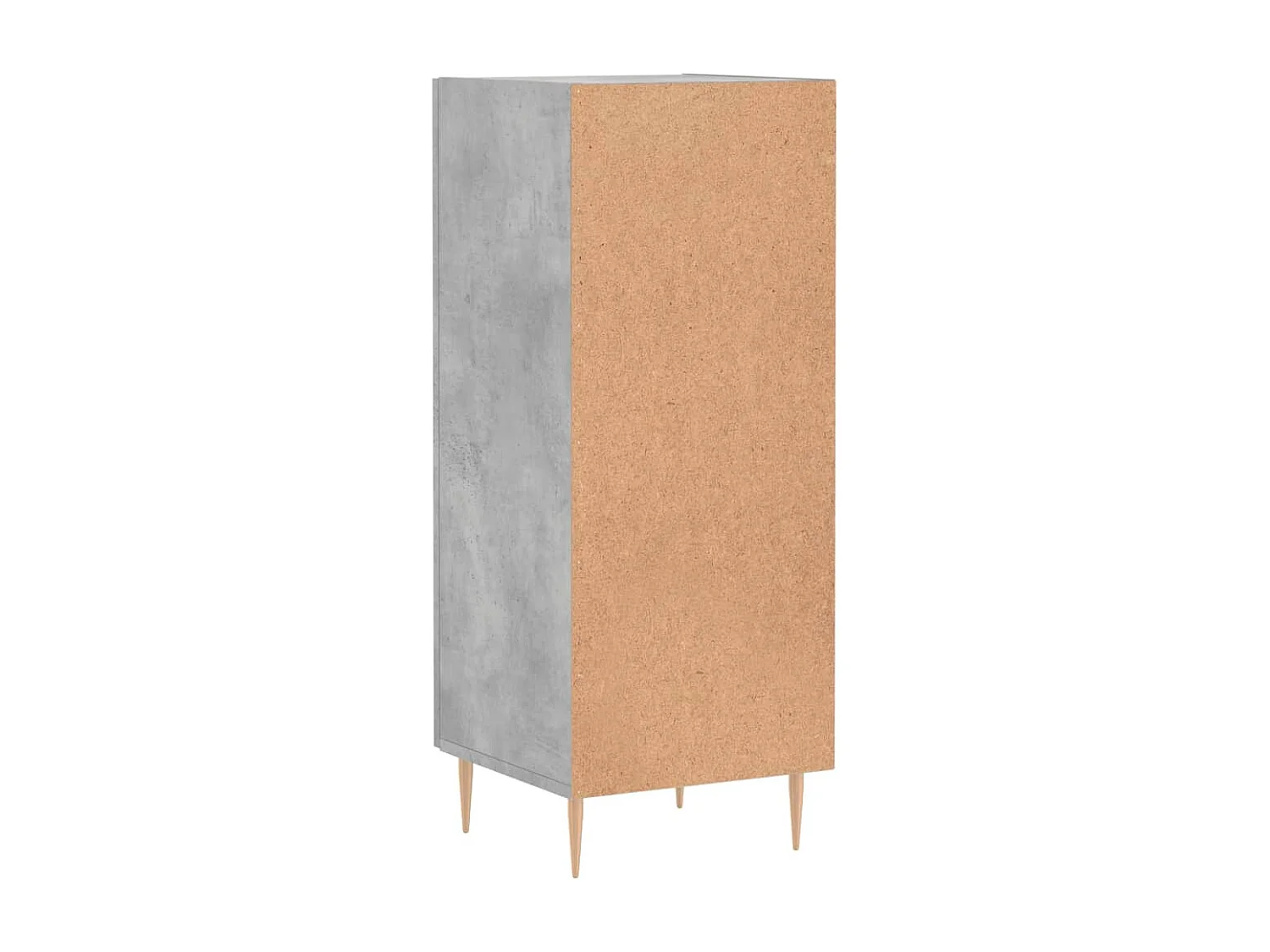 Buffet Gris béton 34,5x34x90 cm Bois d'ingénierie