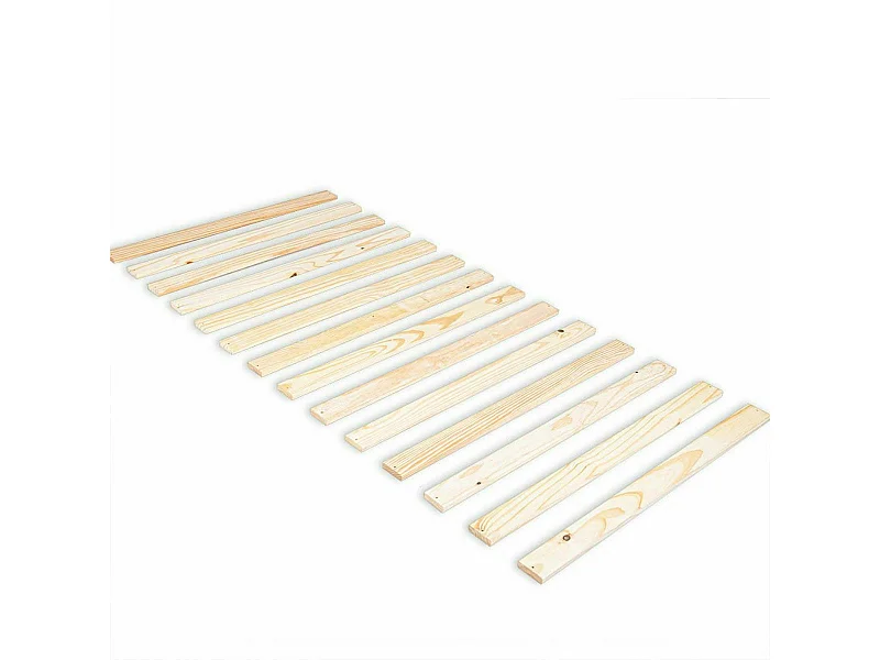 Sommier fagot 80x200 cm bois massif bois naturel MORO