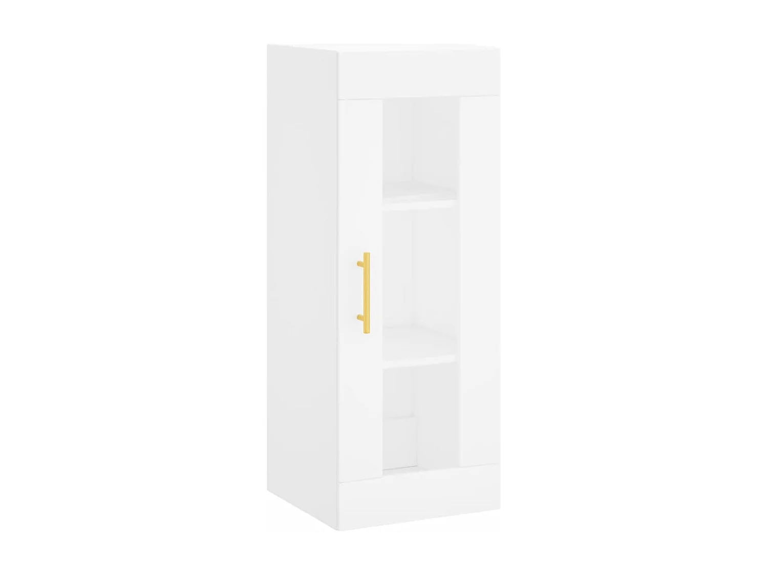 Buffet haut Blanc 34,5x34x180 cm Bois d'ingénierie