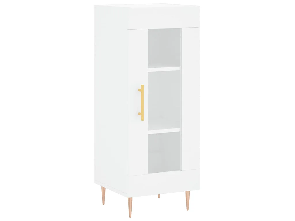 Highboard Weiß 34,5x34x180 cm Holzwerkstoff