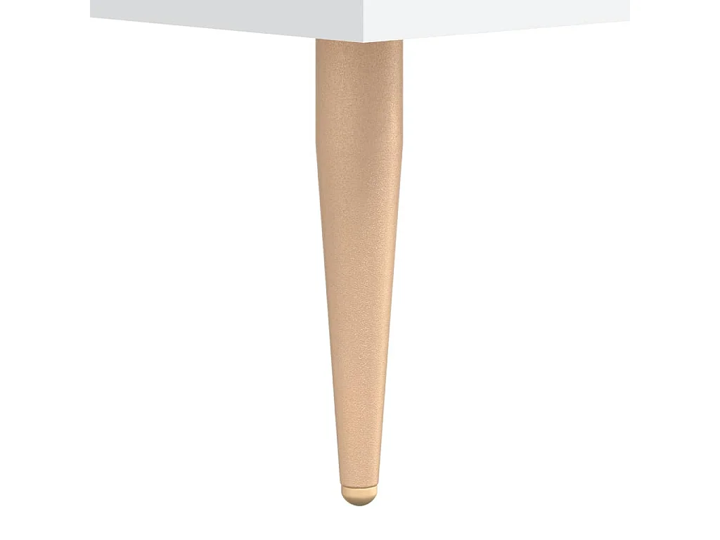 Hoge kast 34,5x34x180 cm bewerkt hout wit