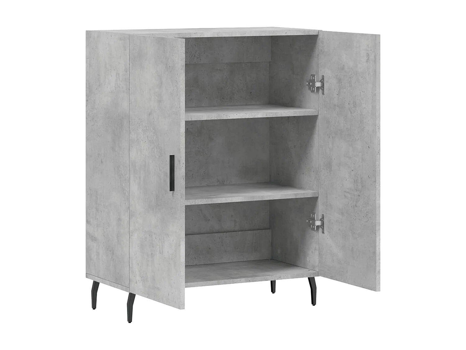 Buffet gris béton 69,5x34x90 cm bois d'ingénierie