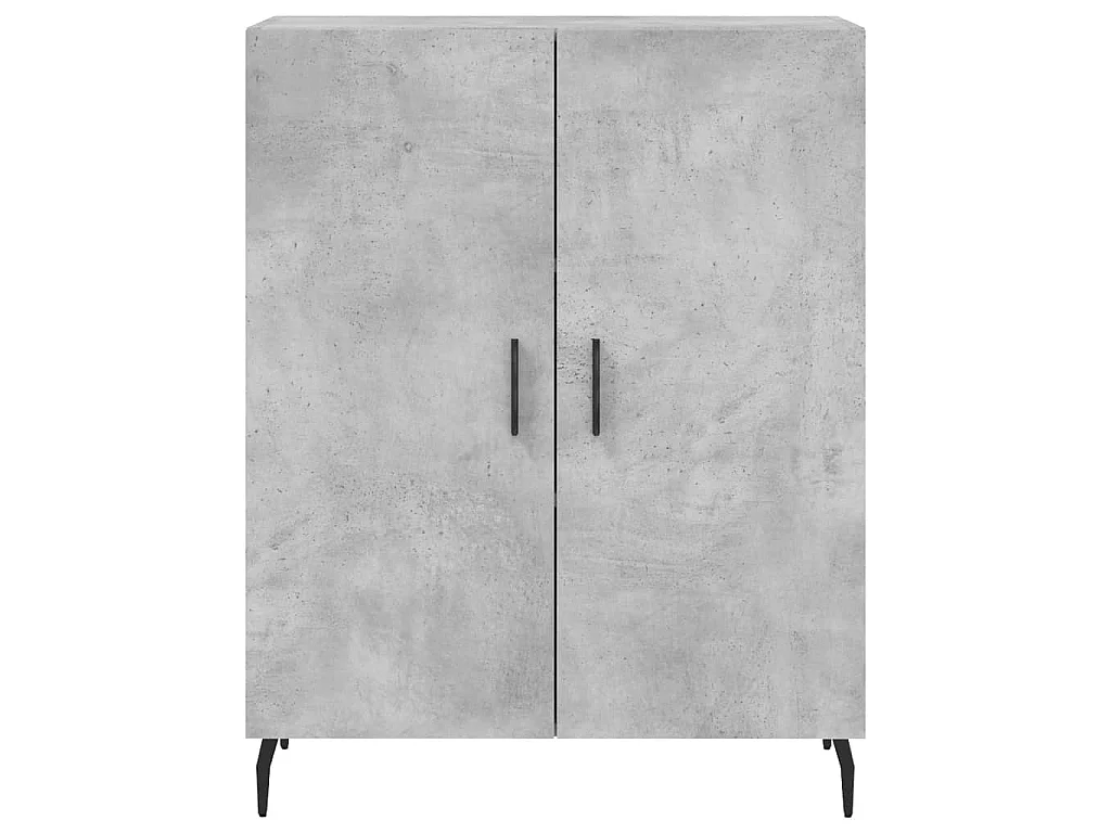 Buffet gris béton 69,5x34x90 cm bois d'ingénierie