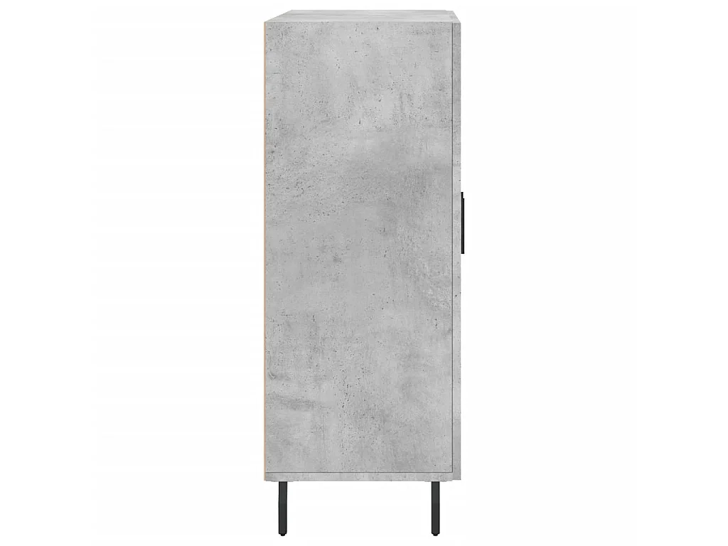 Buffet gris béton 69,5x34x90 cm bois d'ingénierie