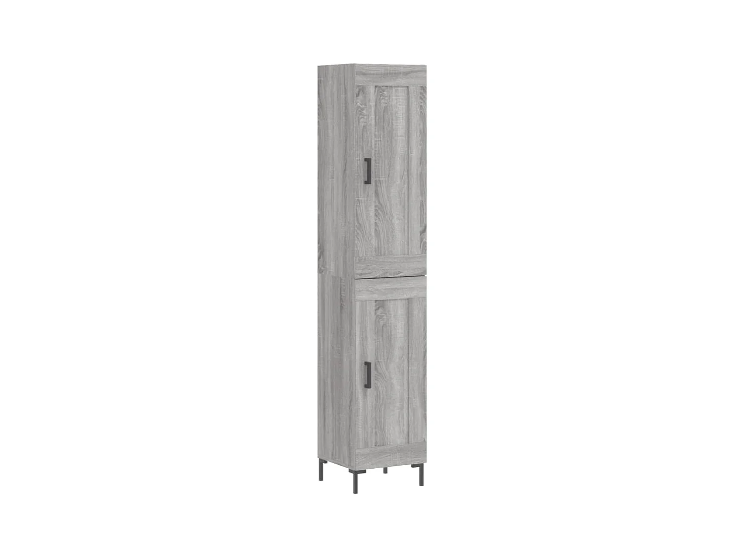 Highboard Grau Sonoma 34,5x34x180 cm Holzwerkstoff