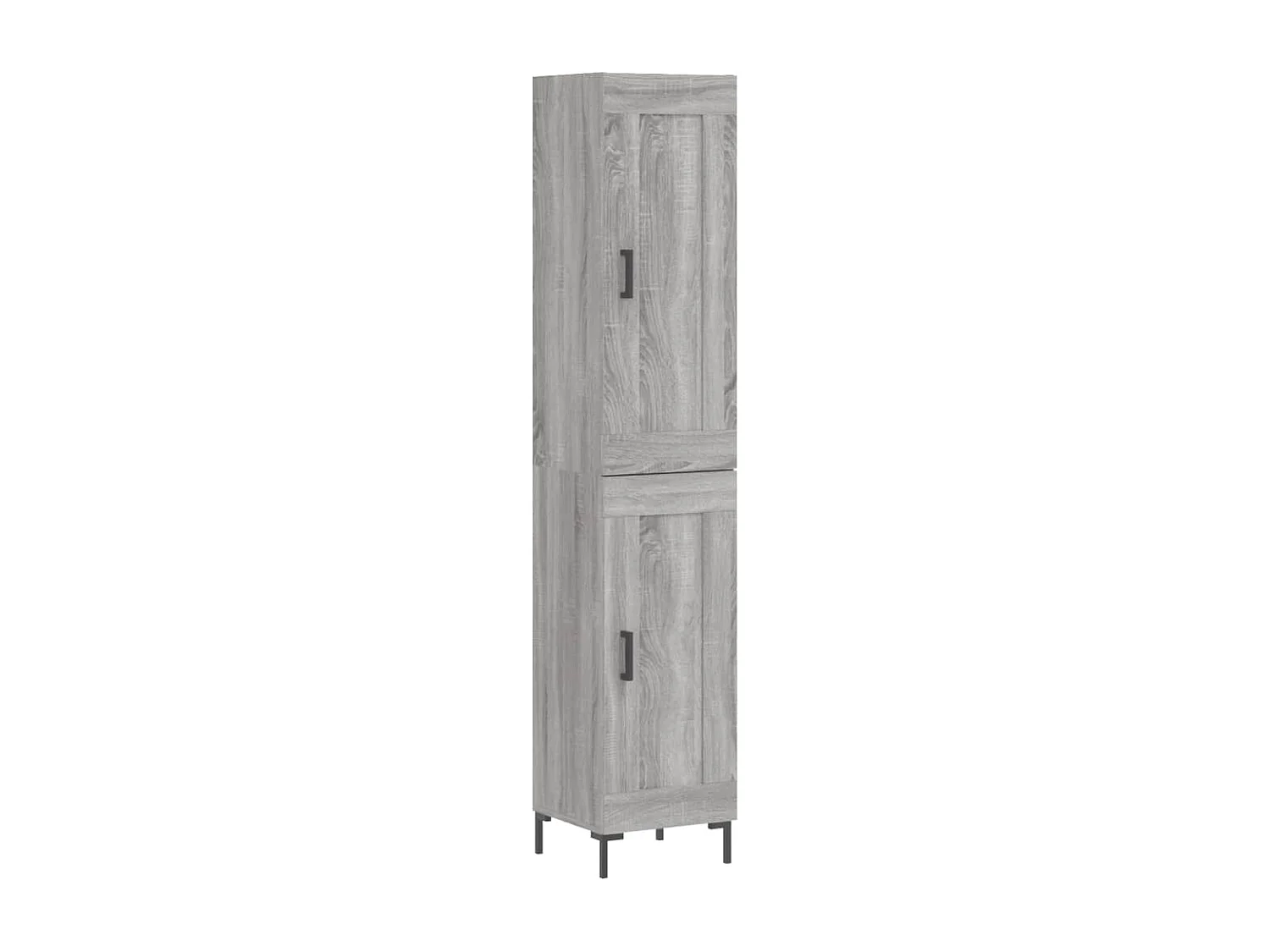Highboard Grau Sonoma 34,5x34x180 cm Holzwerkstoff