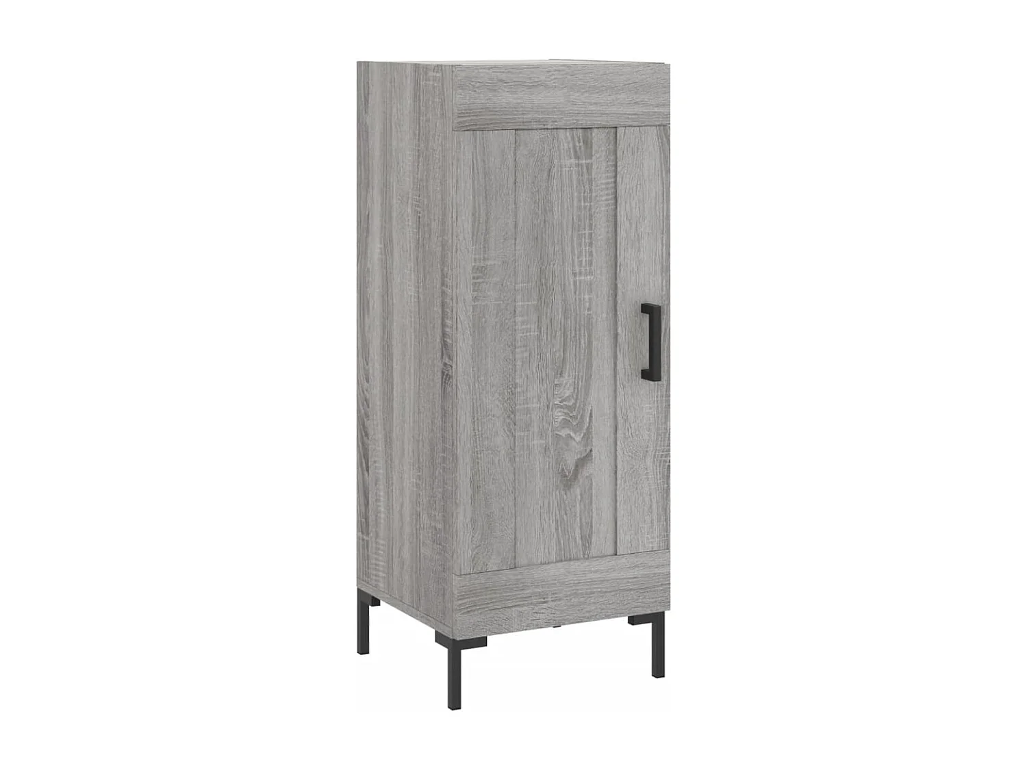 Highboard Grau Sonoma 34,5x34x180 cm Holzwerkstoff
