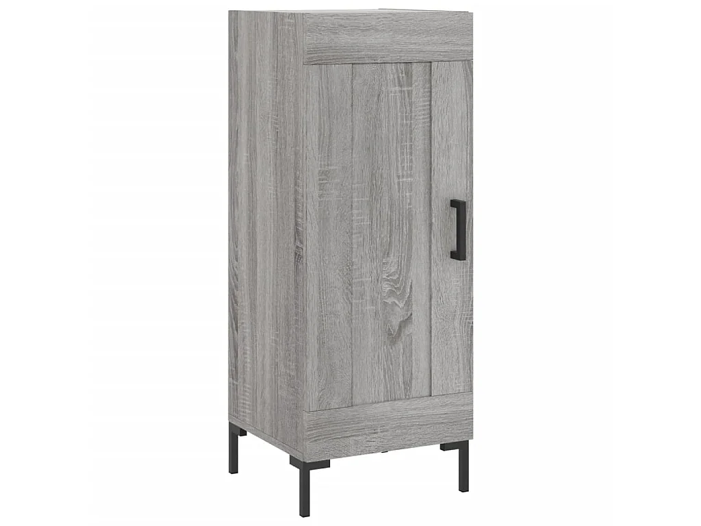 Highboard Grau Sonoma 34,5x34x180 cm Holzwerkstoff