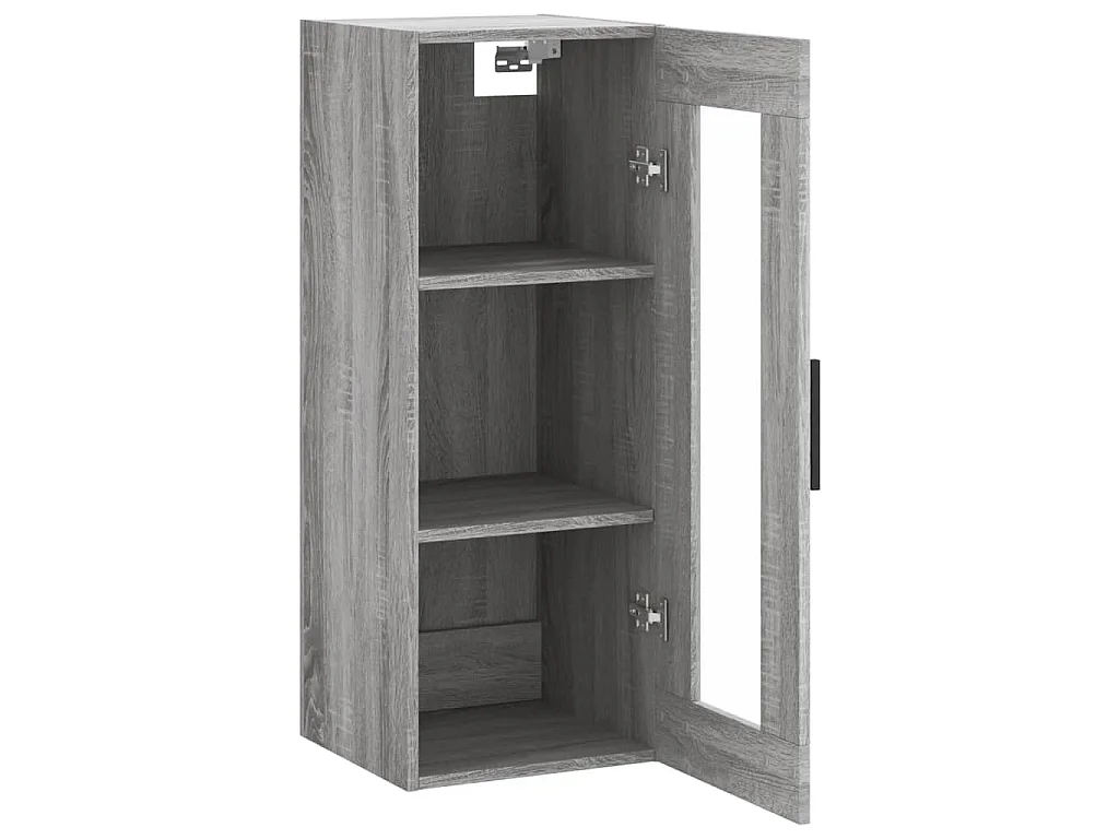 Mobile a Parete Grigio Sonoma 34,5x34x90 cm