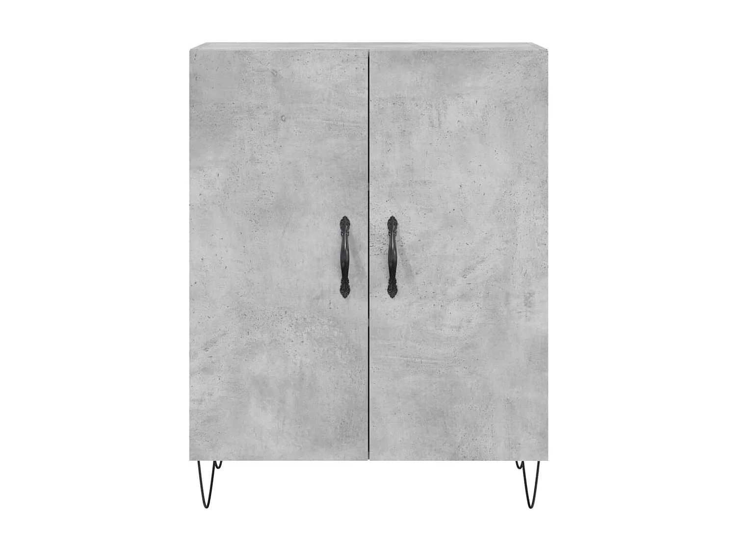 Buffet gris béton 69,5x34x90 cm bois d'ingénierie