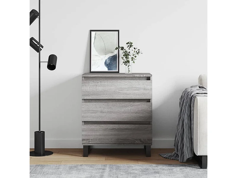 Buffet Sonoma gris 60x35x70 cm Bois d'ingénierie