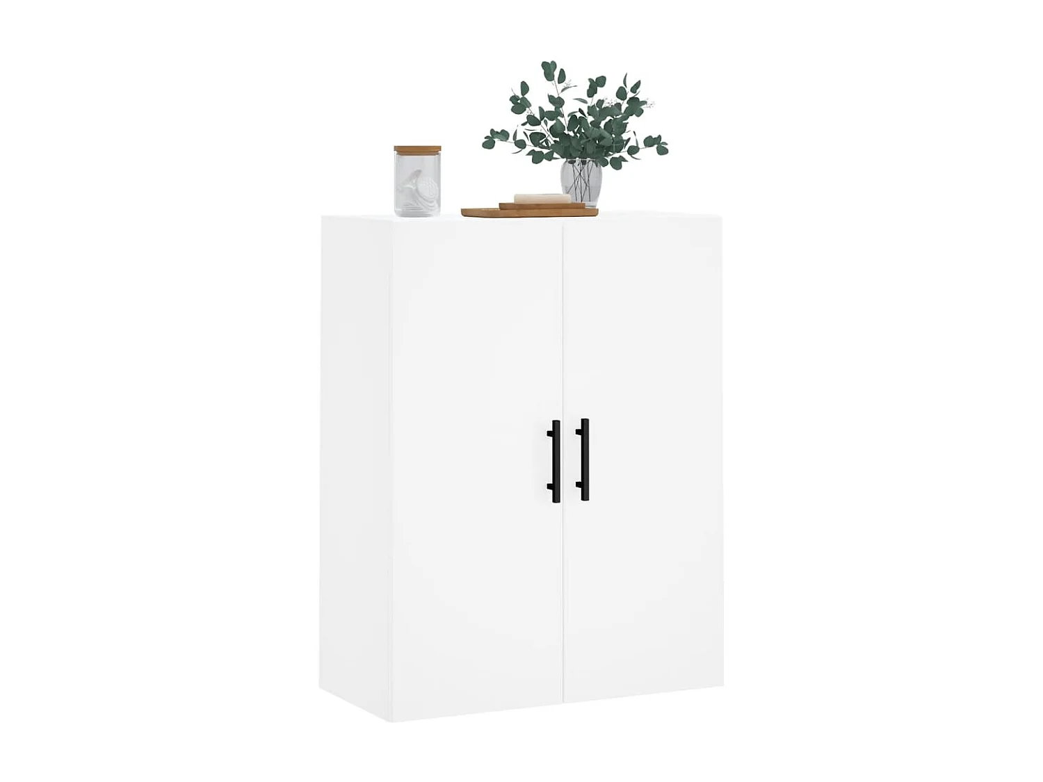 Armoire murale blanc 69,5x34x90 cm