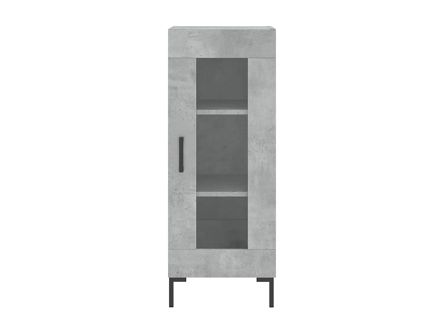 Buffet Gris béton 34,5x34x90 cm Bois d'ingénierie