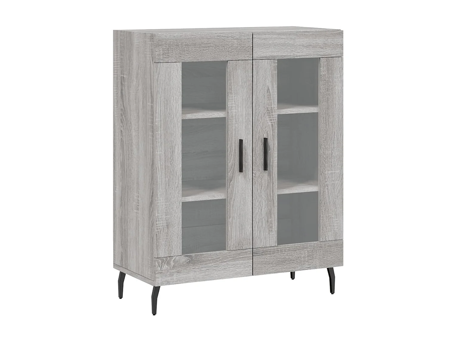 Buffet haut Sonoma gris 69,5x34x180 cm Bois d'ingénierie