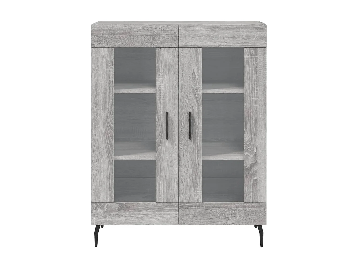 Buffet haut Sonoma gris 69,5x34x180 cm Bois d'ingénierie