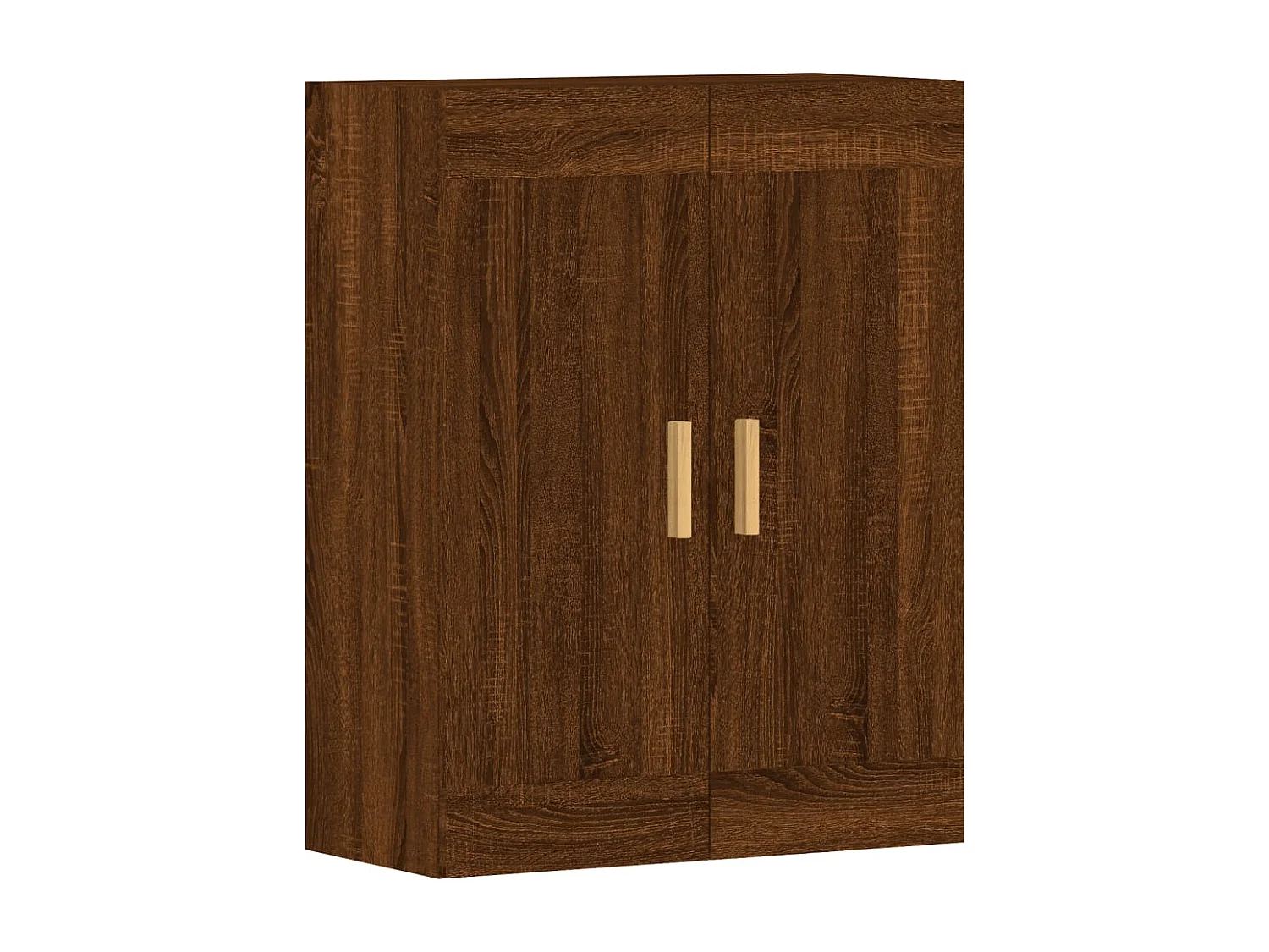 Armoires murales 2 pcs chêne marron bois d'ingénierie