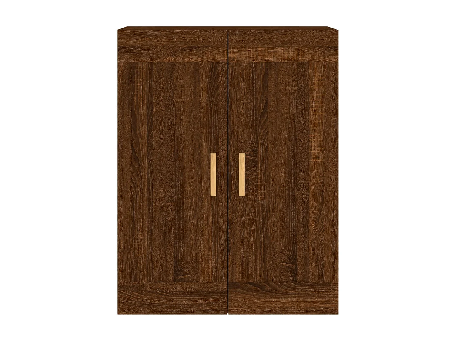 Armoires murales 2 pcs chêne marron bois d'ingénierie