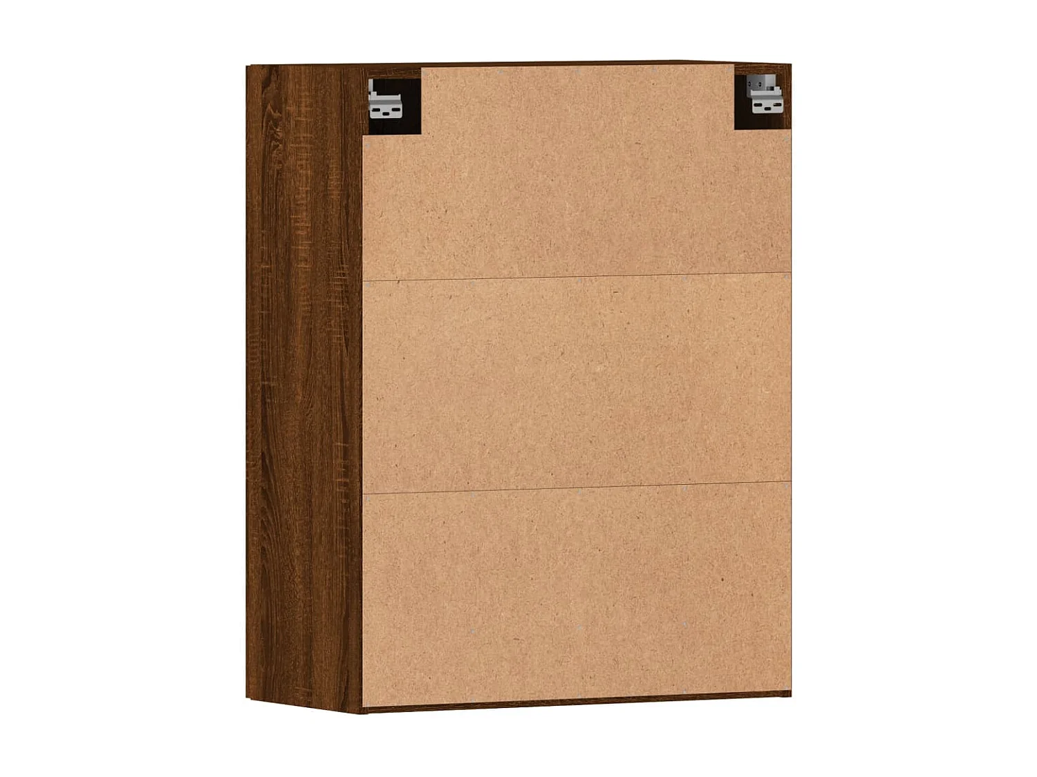 Armoires murales 2 pcs chêne marron bois d'ingénierie