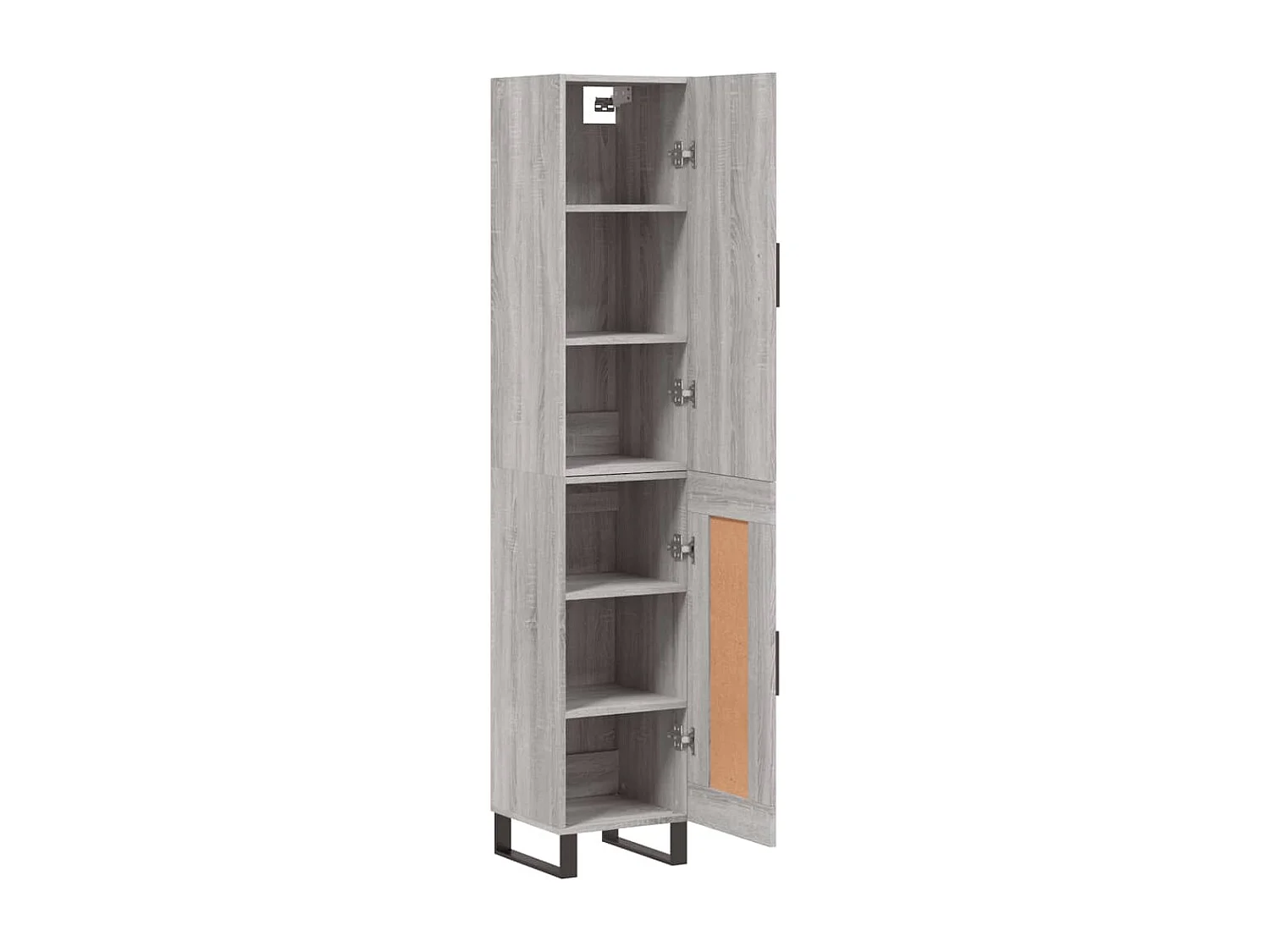 Buffet haut Sonoma gris 34,5x34x180 cm Bois d'ingénierie