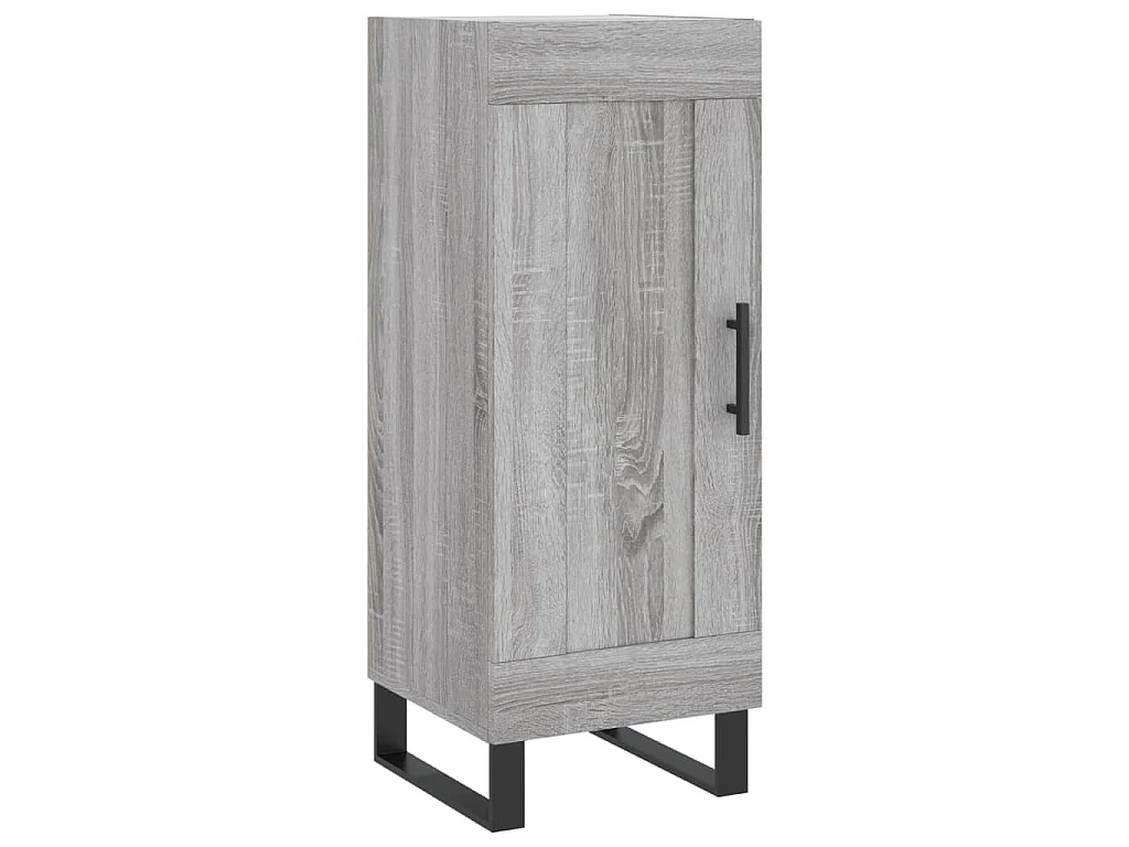 Buffet haut Sonoma gris 34,5x34x180 cm Bois d'ingénierie