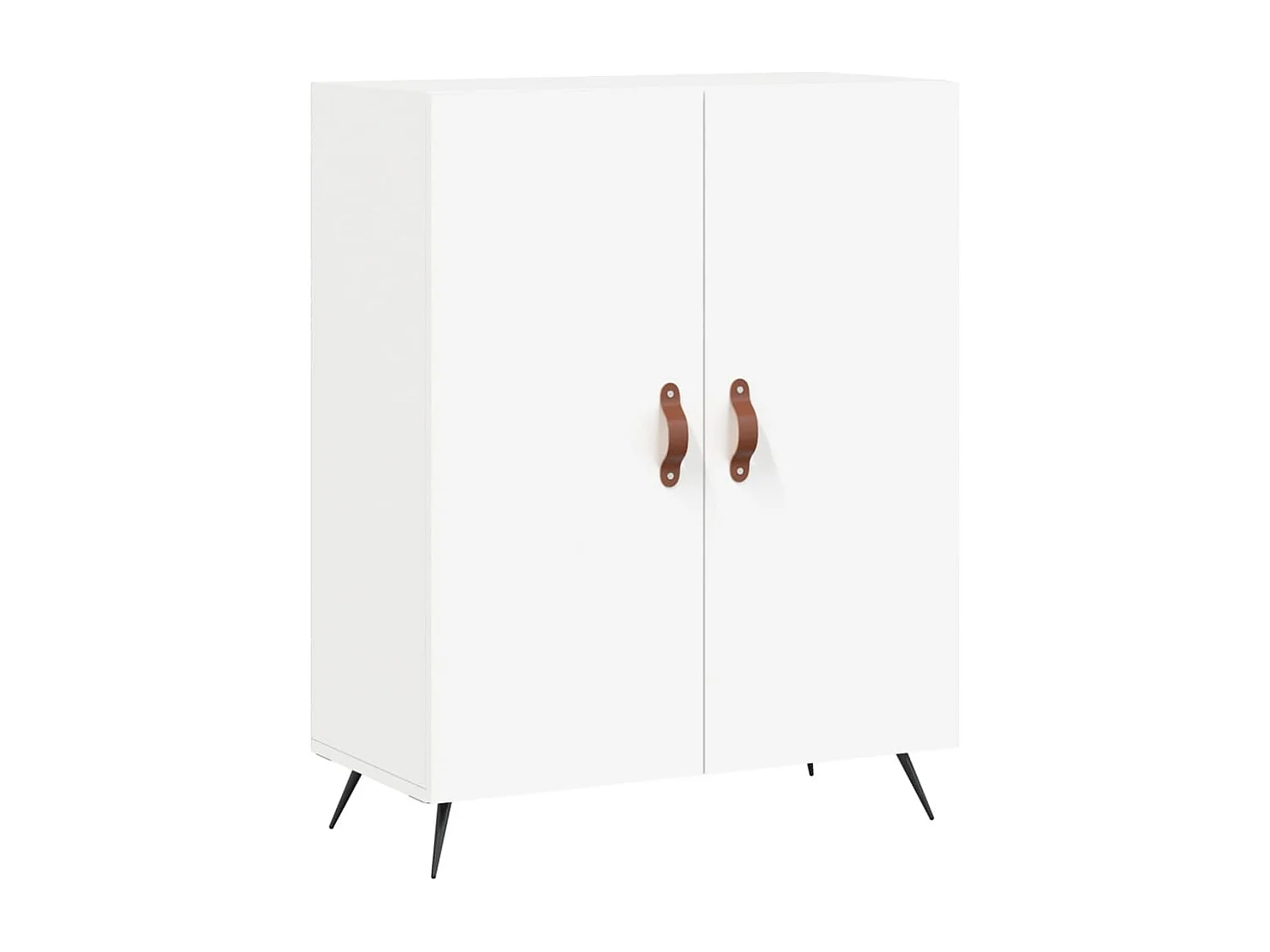 Buffet haut Blanc 69,5x34x180 cm Bois d'ingénierie