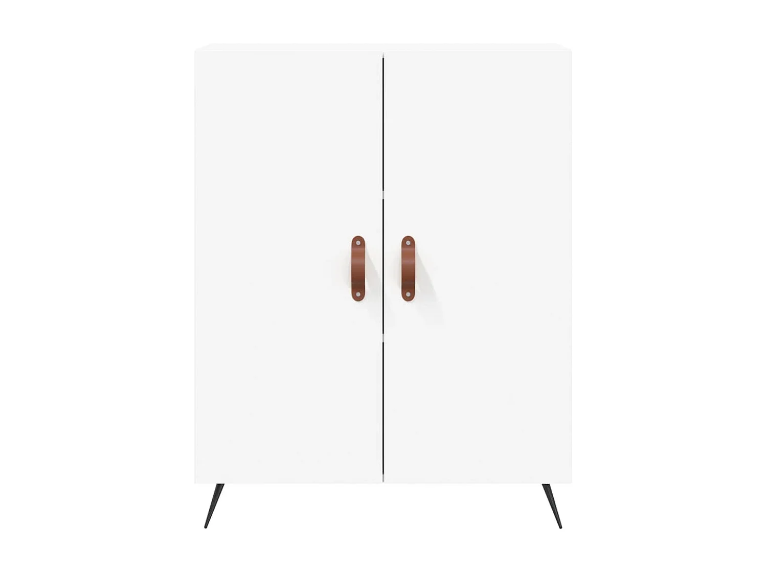 Buffet haut Blanc 69,5x34x180 cm Bois d'ingénierie