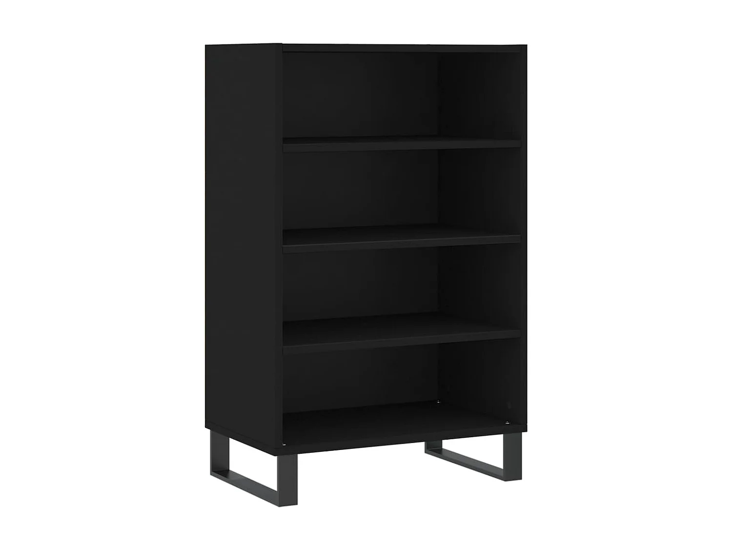 Highboard Schwarz 57x35x90 cm Holzwerkstoff