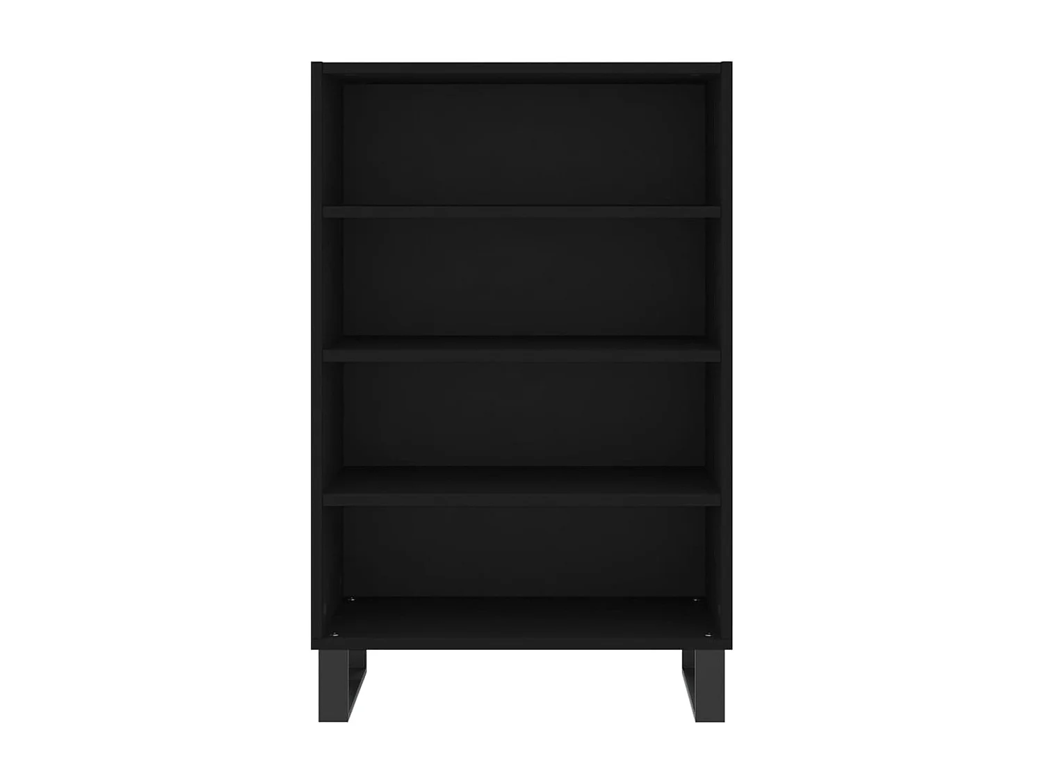 Highboard Schwarz 57x35x90 cm Holzwerkstoff