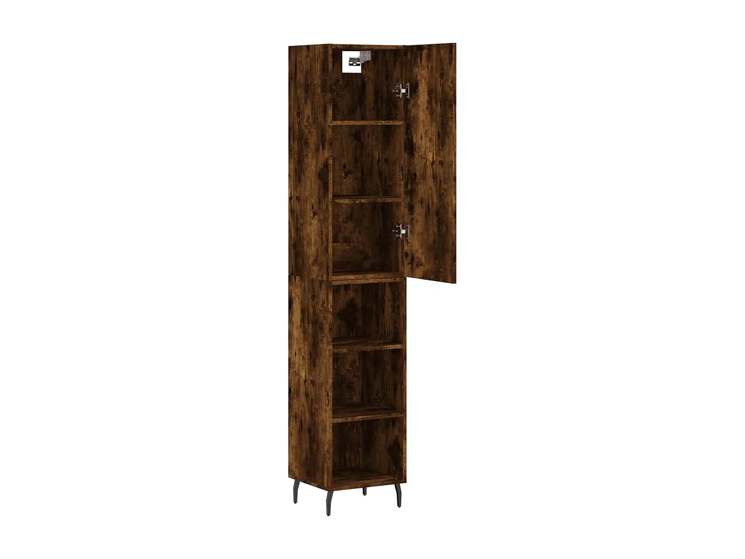 Highboard Räuchereiche 34,5x34x180 cm Holzwerkstoff