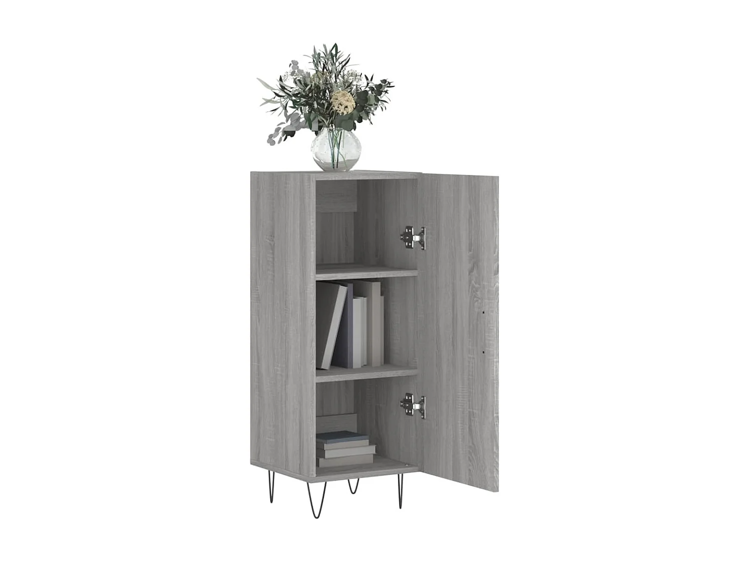 Buffet Sonoma gris 34,5x34x90 cm Bois d'ingénierie